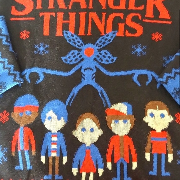 Christmas winter Stranger Things sweater. Size medium. - Picture 2 of 5
